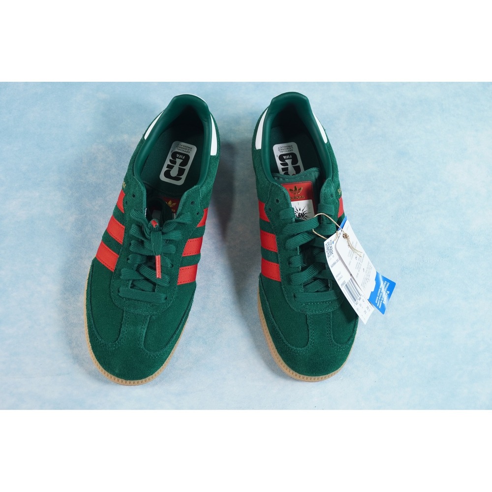 Adidas Samba OG FIFA World Cup 2026 Portugal Green Red Gum JP9500 Mens 7